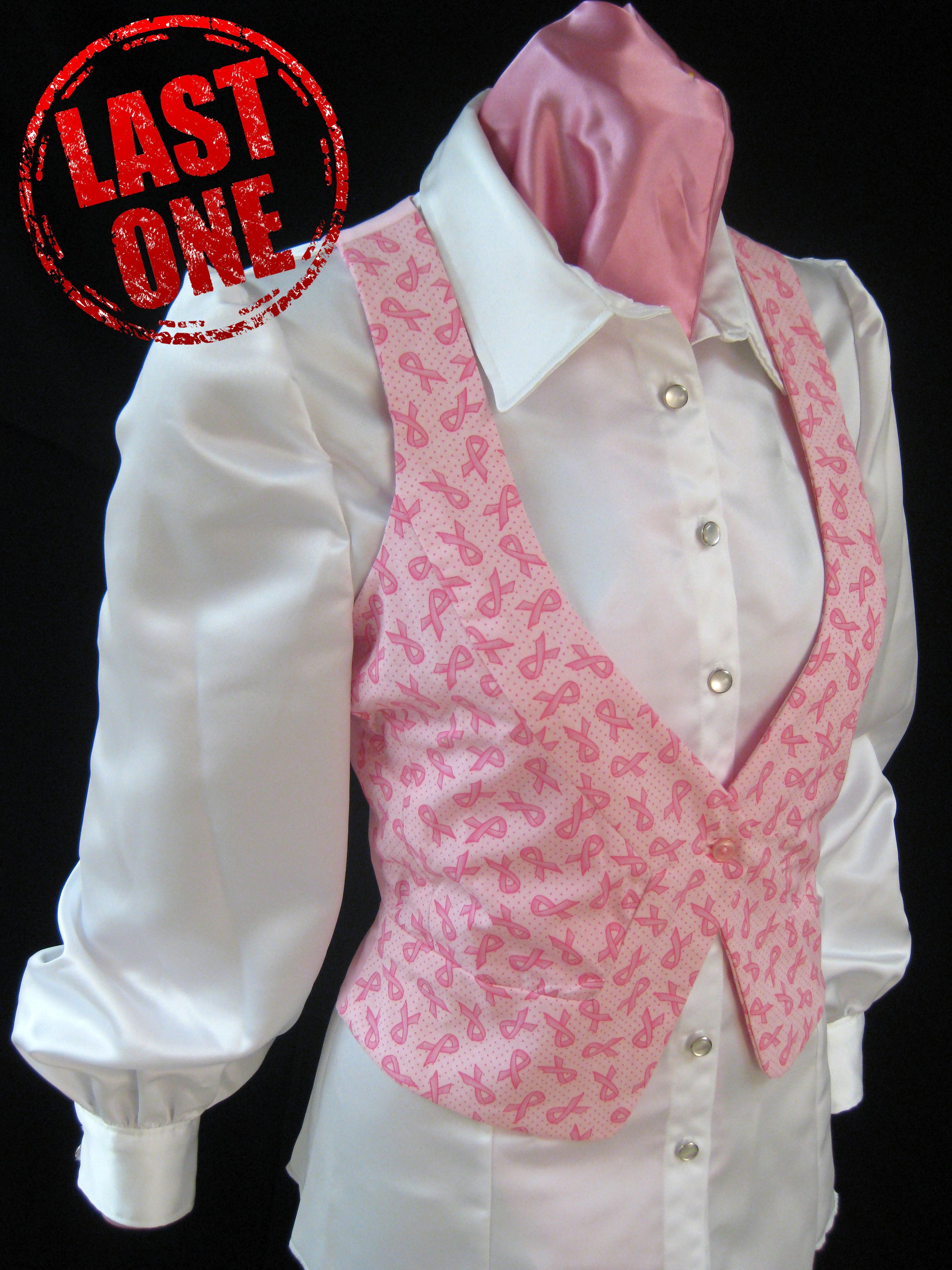 Pink Ribbon Ladies Vest — B&K Enterprises Costume Company Pink Ribbon Ladies Vest — B&K Enterprises Costume Company